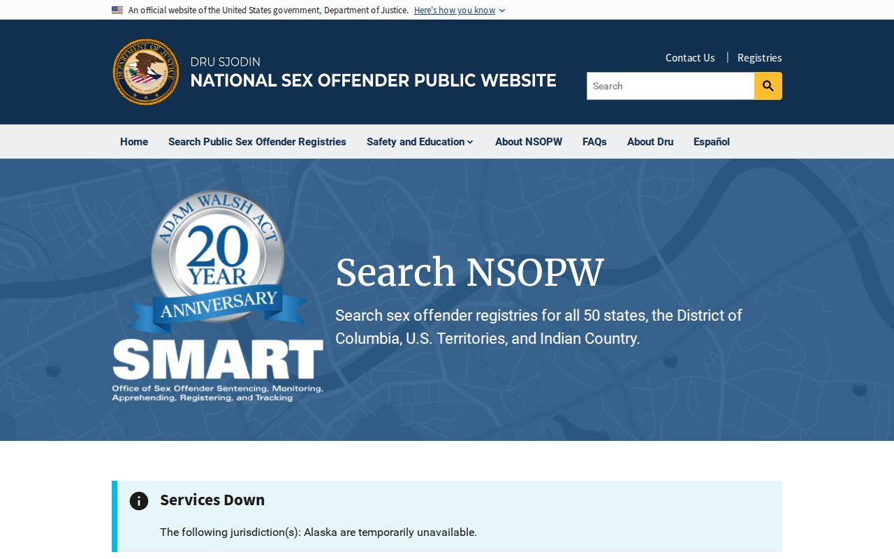 National sex offender search for Iowa County cross-state checks